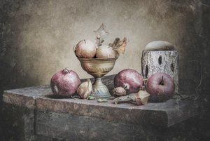 Naturaleza muerta rústica de otoño de OSAMA OMAR ALIE