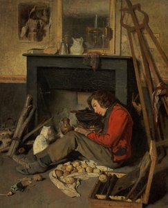 Interior de un estudio de Octave Tassaert