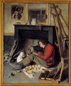 Interior del taller de Octave Tassaert