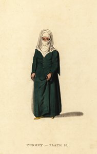 Mujer turca de Constantinopla (Estambul), Imperio Otomano de Octavian (after) Dalvimart