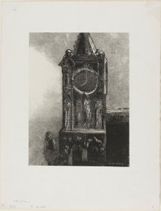 Una campana en la torre tocaba la hora, lámina 4 de Le Jure de Edmond Picard