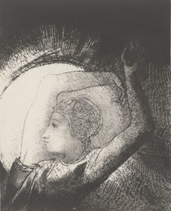 Una mujer vestida por el sol, 1899 de Odilon Redon