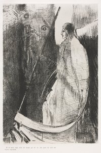 Y Otro Ángel Salió del Templo que Está en el Cielo, y Él También con una Hoz Afilada de Odilon Redon