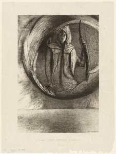 Y más allá, el ídolo astral, la apoteosis, lámina 2 de 6 de Odilon Redon