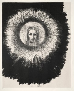 Y en el mismo disco del sol brilla el rostro de Jesucristo de Odilon Redon