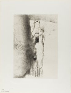 Y el ángel tomó el incensario, lámina 4 de 12 de Odilon Redon