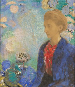 Baronesa de Domecy, c.1900 de Odilon Redon