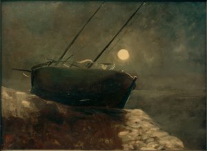 Barca a la luz de la luna