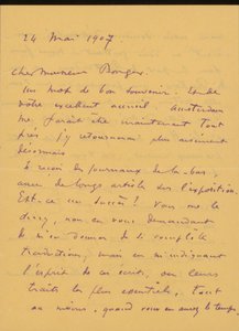 Brief an Andries Bonger