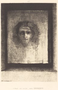 Era un velo, una huella de Odilon Redon