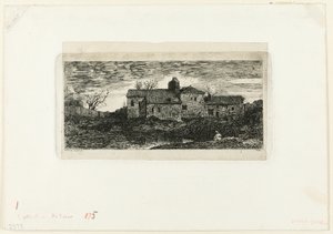 Capilla y hospicio de peregrinos de Harambeltz (Bajos Pirineos) de Odilon Redon
