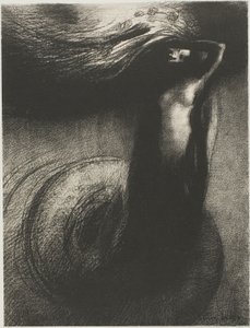 La Muerte: "¡Mi ironía supera a todas las demás!", lámina 3 de 6 de Odilon Redon
