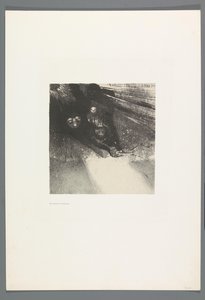 Des larves si hideuses
La Maison Hautée, 6 litografías portada
The Haunted House, La Maison Hantée, ilustraciones al texto de Bulwer-Lytton, traducido al francés por René Philipon, (título de la serie) de Odilon Redon