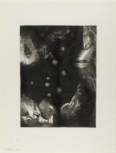 Diferentes pueblos habitan los países del océano, lámina 23 de 24 de Odilon Redon