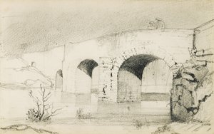 Dibujo de un álbum titulado "El País Vasco", 1862-63 de Odilon Redon