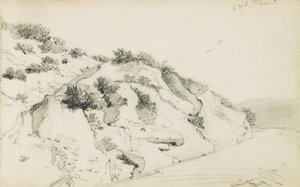 Dibujo de un álbum titulado "El País Vasco", 1862-63 de Odilon Redon