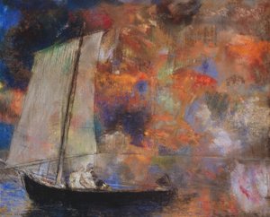 Nubes de flores de Odilon Redon
