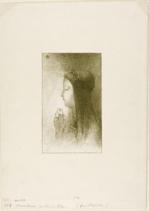 Frontispicio para Chevaleries Sentimentales de Ferdinand Hérold de Odilon Redon