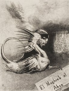Frontispicio para El Moghreb al Aksa de Edmond Picard de Odilon Redon