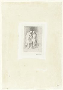Conversación misteriosa Entretien mystique (título sobre objeto) de Odilon Redon