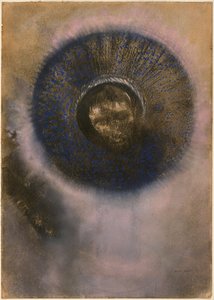 Cabeza dentro de una aureola de Odilon Redon