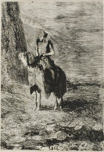 Jinete esperando de Odilon Redon