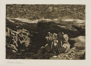 Jinetes en Combate de Odilon Redon