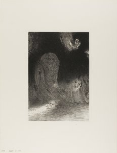 A Veces He Visto en el Cielo Lo Que Parecían Formas de Espíritus, lámina 21 de 24 de Odilon Redon