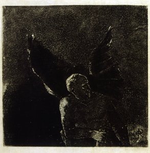 Ilustración de Odilon Redon para "Les Fleurs du Mal" de Baudelaire. 1891. de Odilon Redon