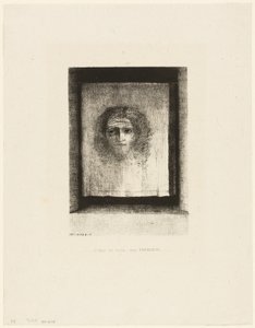 Era un velo, una impresión, lámina 1 de 6 de Odilon Redon