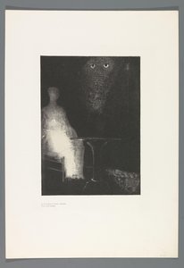 Vi en él la silueta vaporosa de una forma humana
The Haunted House, 6 litho