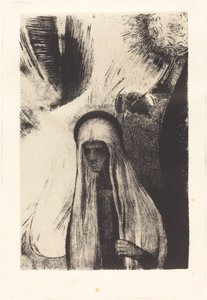 La Vieille: ¿Qué temes? ¿Un gran agujero negro? ¡Está vacío, quizás! de Odilon Redon