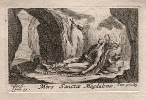 Los penitentes: Muerte de Santa Magdalena de Odilon Redon