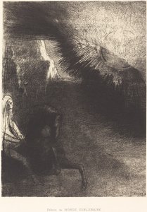Peregrino del mundo sublunar de Odilon Redon
