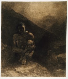 El hombre primitivo de Odilon Redon