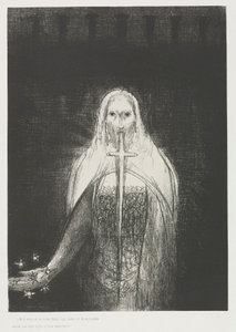 El Apocalipsis de San Juan: Y tenía en su mano derecha siete estrellas..., 1899 de Odilon Redon