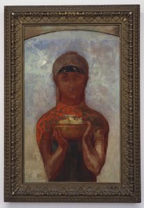 La copa del misterio, o Sibila, c.1890 de Odilon Redon