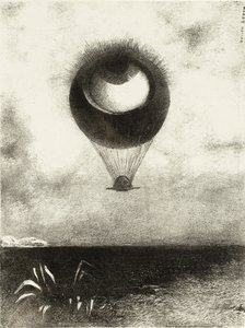 El ojo, como un extraño globo, se eleva hacia el infinito. Serie: Para Edgar Poe, 1882