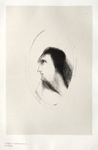 La Casa Embrujada: La Anchura y Planitud del Hueso Frontal, 1896 de Odilon Redon