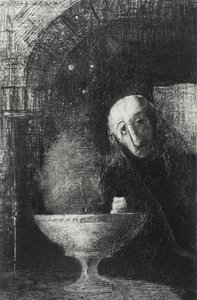 La Búsqueda Infinita, de Noche, 1886 de Odilon Redon