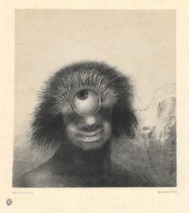 El polipo deforme flotó en las orillas, una especie de cíclope sonriente y horrible, de la serie 