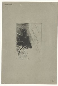 Portada de una serie con la tentación de San Antonio Tentation de Saint-Antione texte de Gustave Flaubert (título de la serie sobre el objeto) Tentación de San Antonio (título de la serie)
