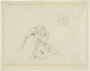 Dos figuras grotescas de Odilon Redon