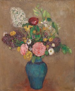 Jarrón con flores de Odilon Redon