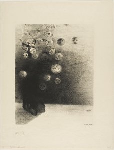 ¿Por qué no debería existir un mundo invisible..., lámina 6 de Le Jure de Edmond Picard de Odilon Redon