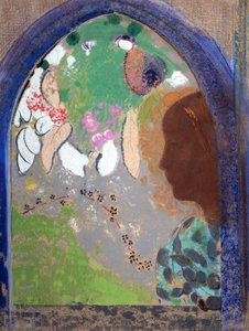 Mujer en la ventana, 1903-1908 de Odilon Redon