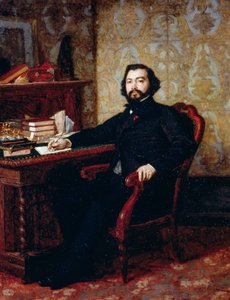 Retrato del abogado Aristide Minelli, de Odoardo Borrani (1833-1905), óleo sobre tabla, 40,5x32,5 cm. de Odoardo Borrani