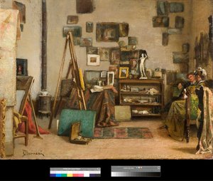 El taller Pintura de Odoardo Borrani (1833-1905) 1885 Colección particular de Odoardo Borrani
