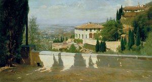 Villa Medici en Fiesole de Odoardo Borrani