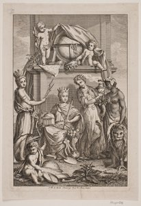 Alegoría de los cuatro continentes de Odvardt Helmoldt de Lode